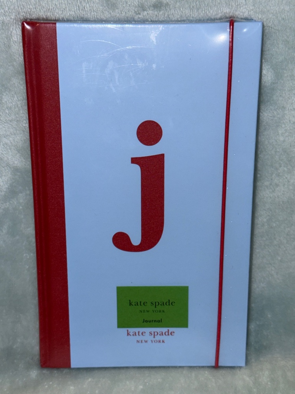 kate spade Light Blue Hardcover Journal with Red 'j' Accent
